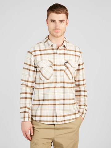 Coupe regular Chemise Brixton en beige : devant