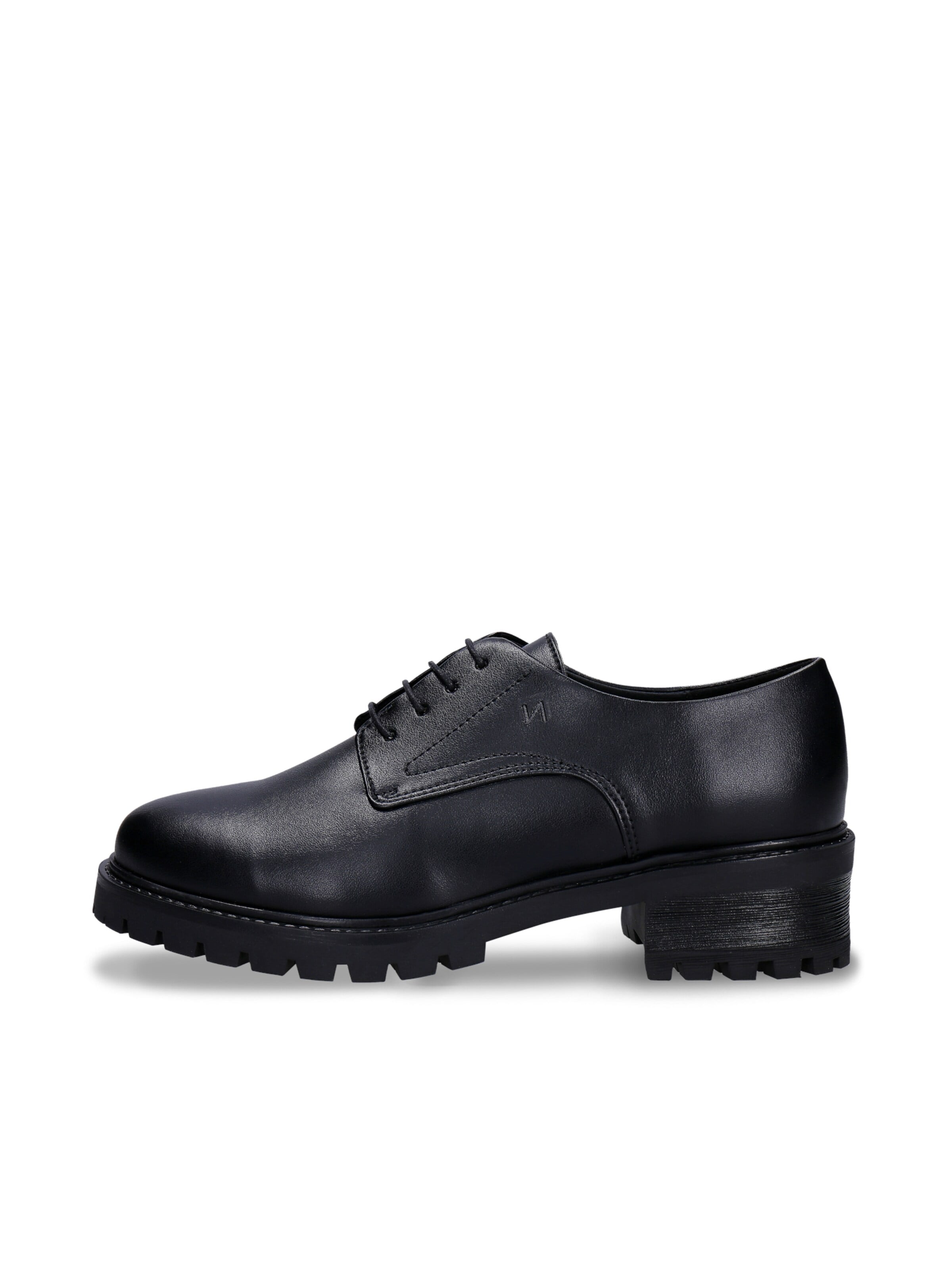 nae Vegan Shoes Šněrovací boty 'Moe' – černá: přední strana