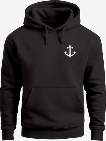 Neverless Sweatshirt 'Anker' in Schwarz: Vorderseite