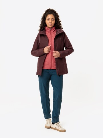 VAUDE Functionele jas ' Mineo 3in1 ' in Rood