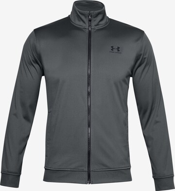 UNDER ARMOUR Sportovní bunda – šedá: přední strana