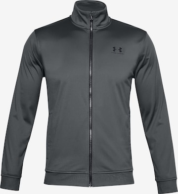 UNDER ARMOUR Trainingsjack in Grijs: voorkant