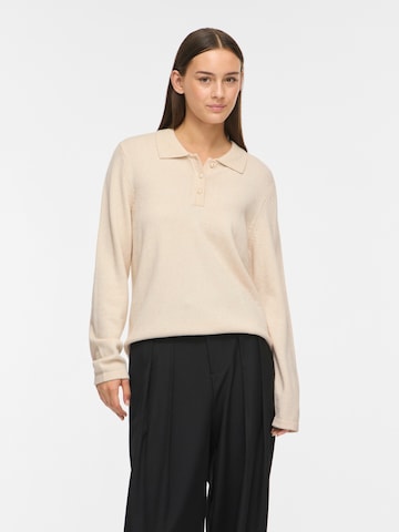 VILA Trui 'VIRIL' in Beige: voorkant