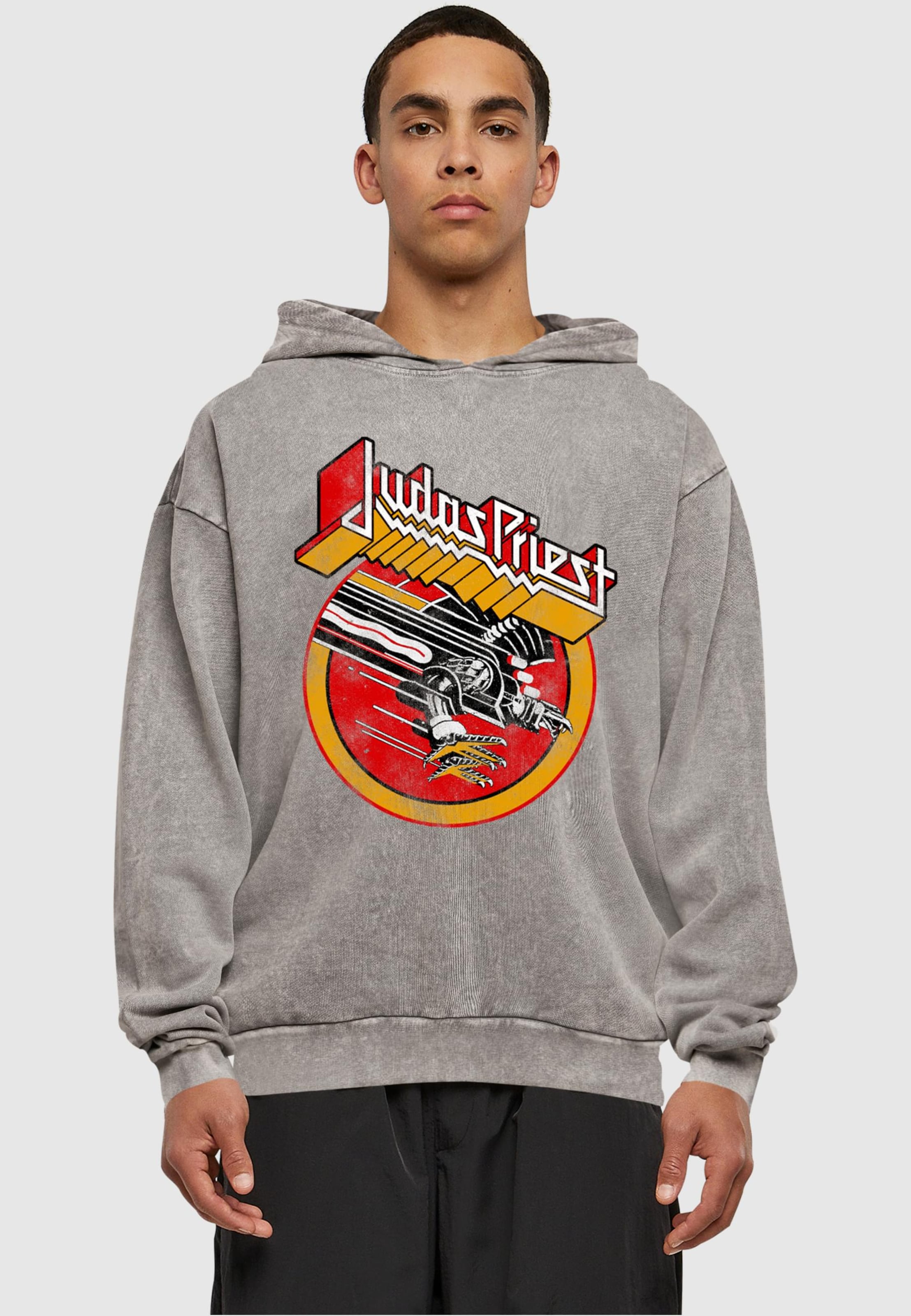 Merchcode Sweatshirt Judas Priest Solid Circle in Grau ABOUT YOU