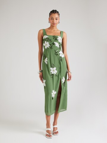 Maya Deluxe Summer dress in Green: front