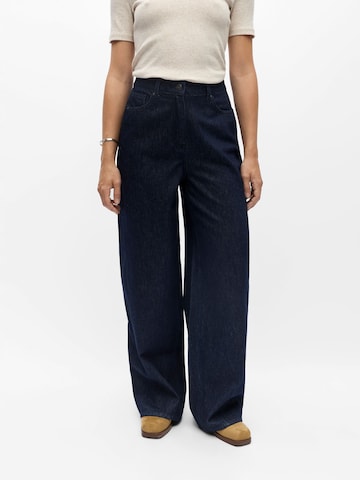 OBJECT Wide leg Jeans 'CILIA' in Blue: front
