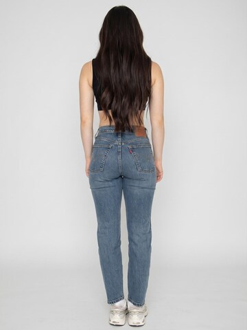 LEVI'S ® Luźne Jeansy '501 Crop Stand Off Dark Indigo Worn In' w kolorze niebieski