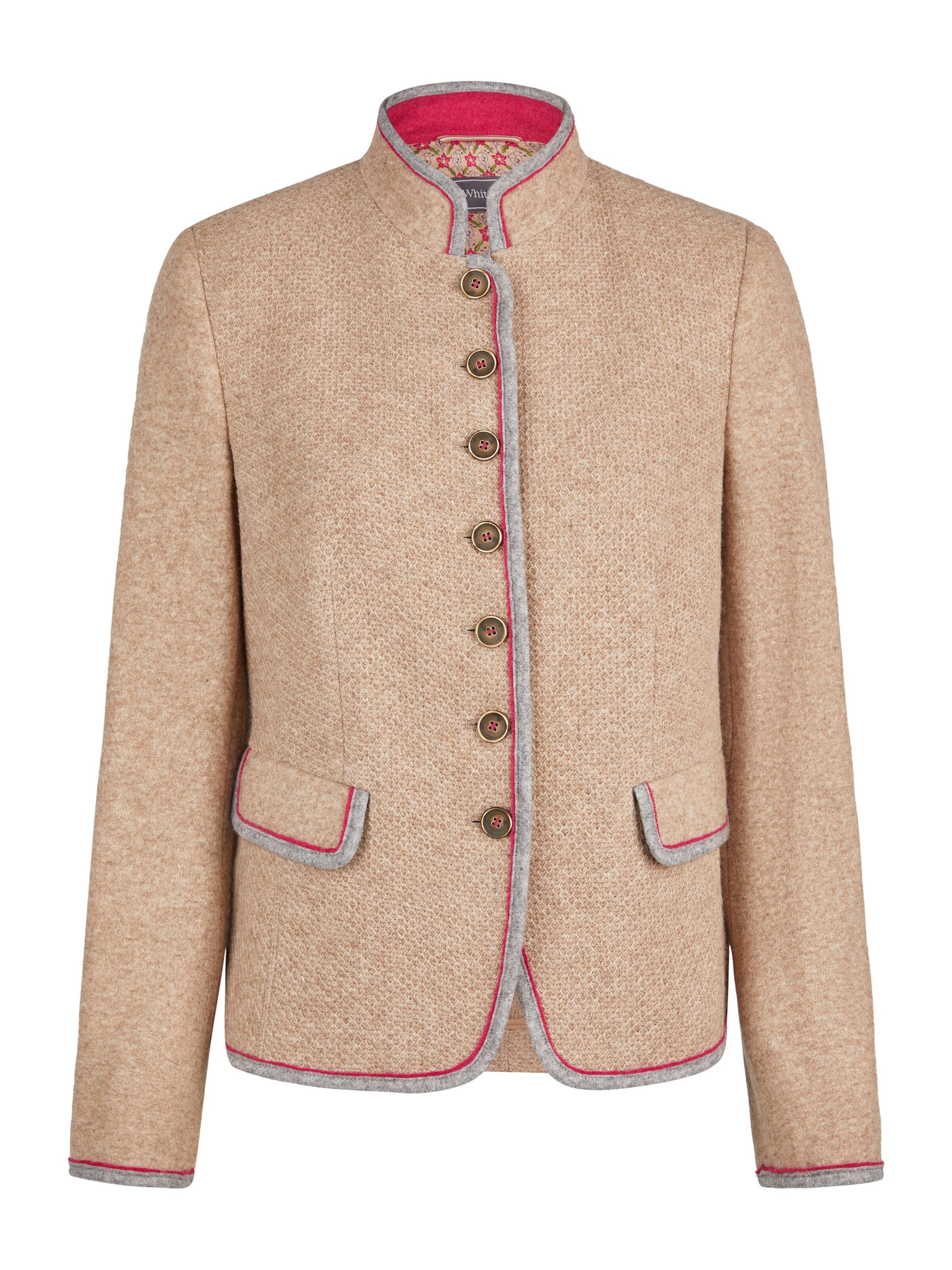 Blazer White Label en beige : devant