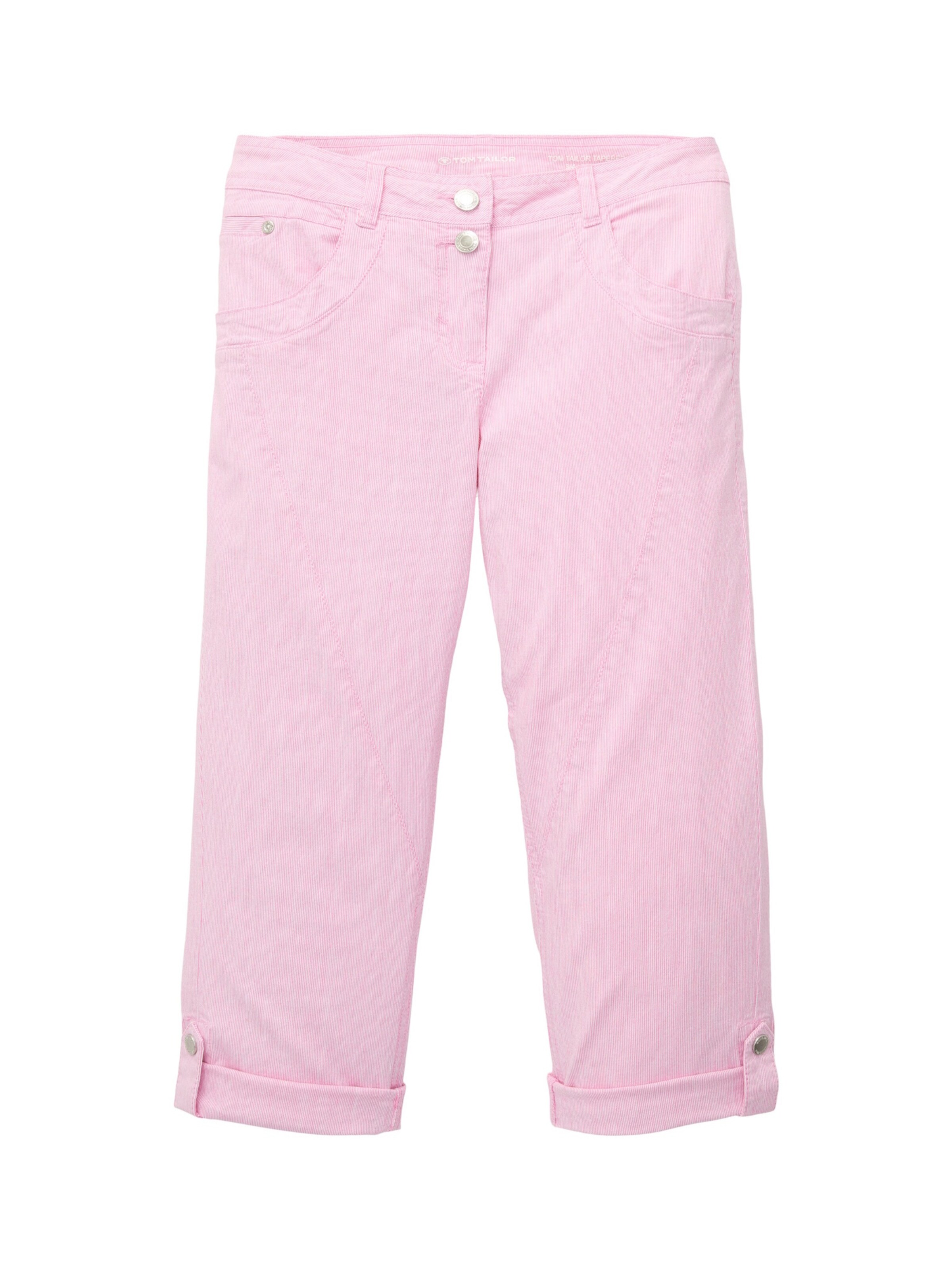 Slimfit Pantaloni di TOM TAILOR in rosa: frontale