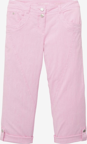 Slimfit Pantaloni di TOM TAILOR in rosa: frontale