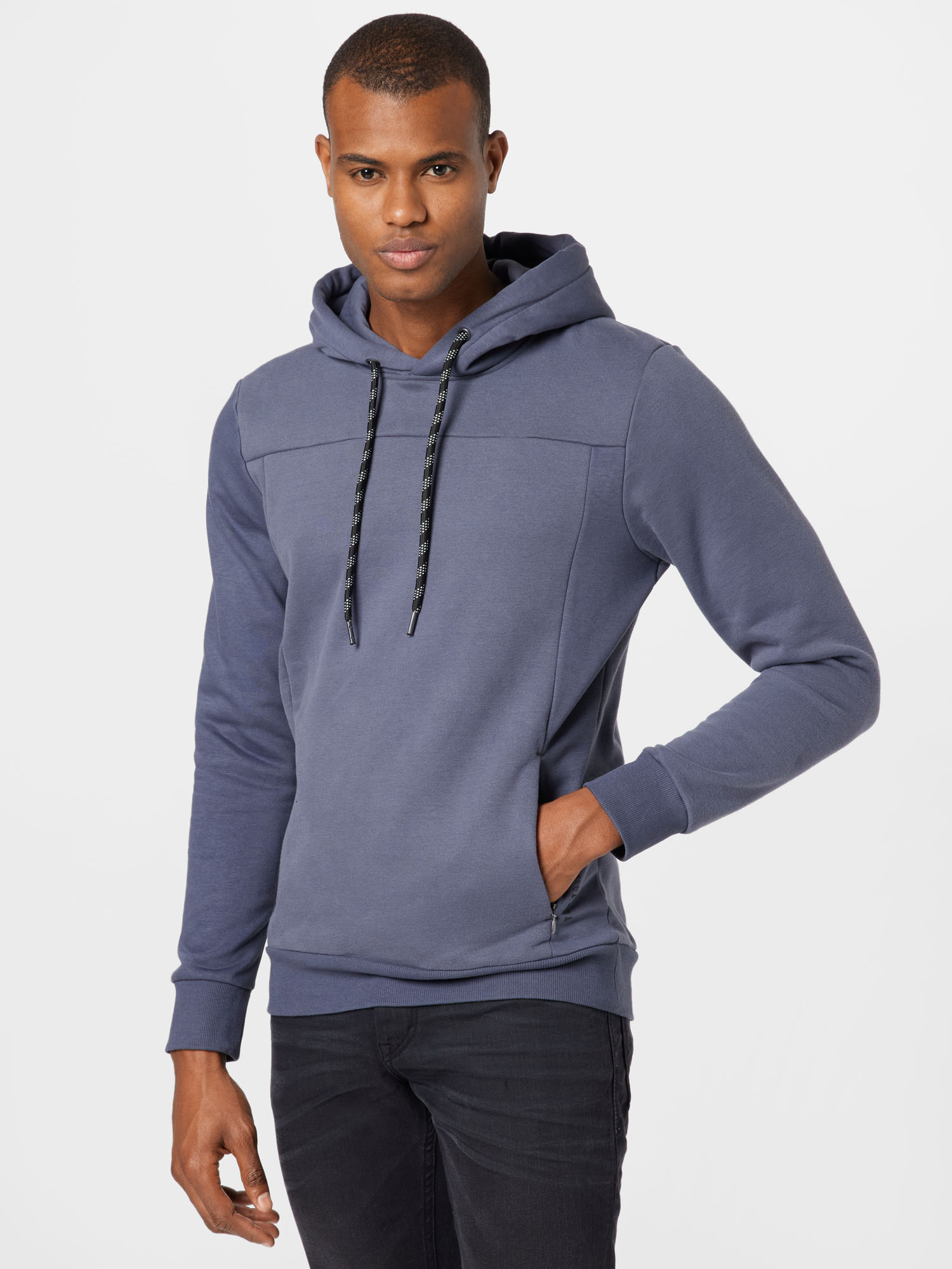 TOM TAILOR DENIM Sweatshirt in Grey: front