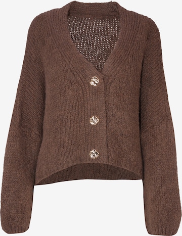 Cardigan oversize 'Jojo' Seasons of April en marron : devant