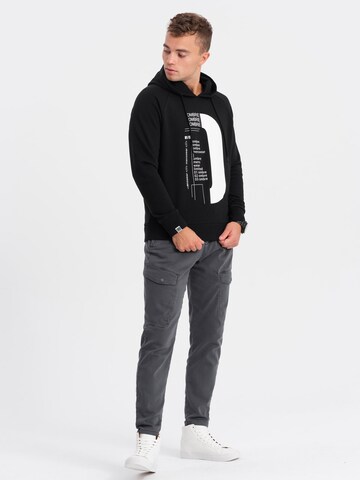 Ombre Sweatshirt in Zwart