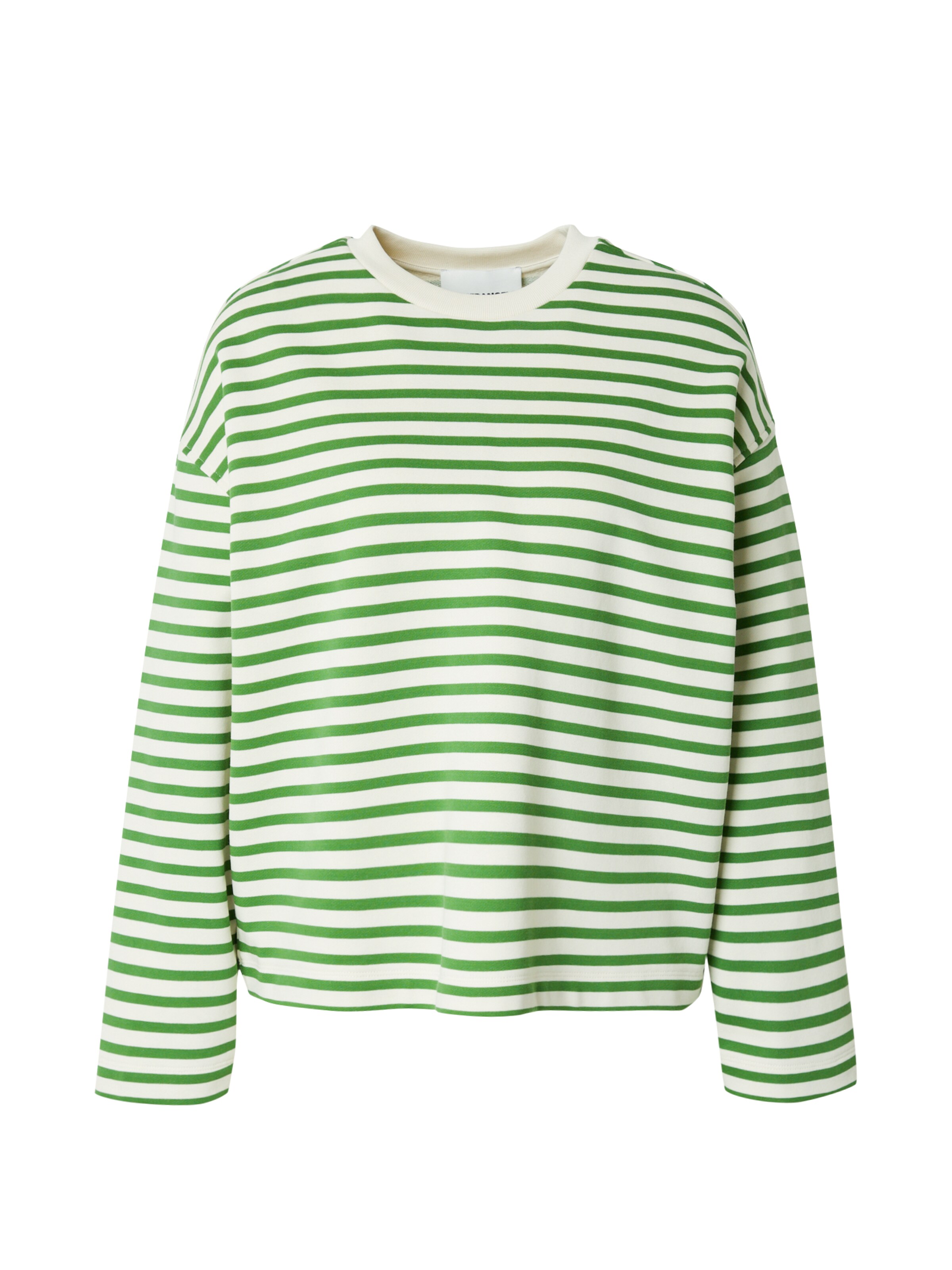 ARMEDANGELS Pullover 'FRANKAA' MAARLEN STRIPE in Grün: Vorderseite