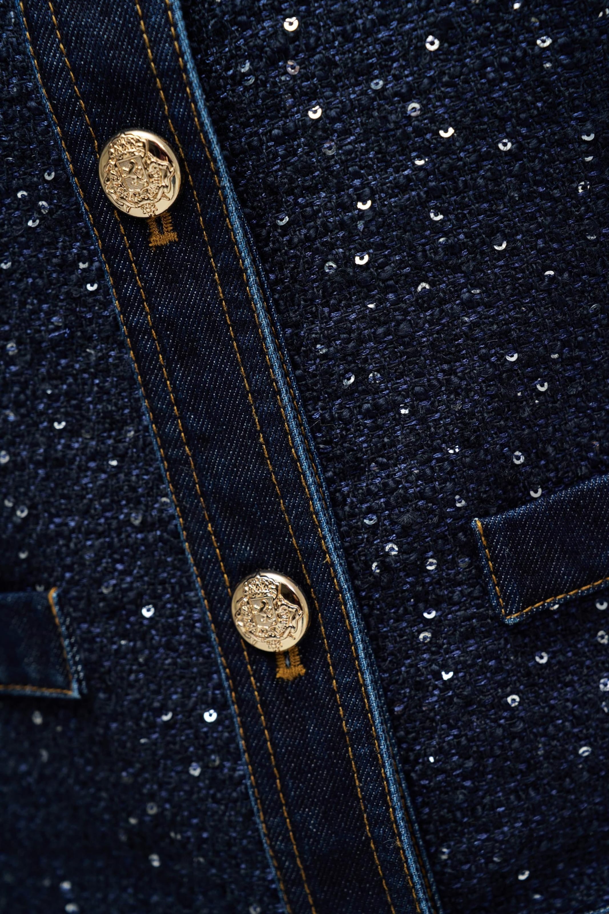 Salsa Jeans Tussenjas in Groen
