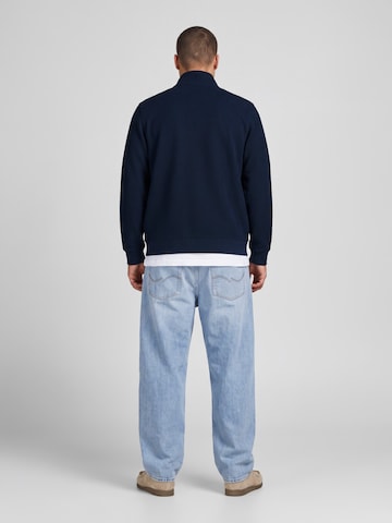 Jack & Jones Plus Sweatjakke 'JPRBLUALVES' i blå