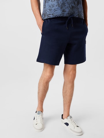 Regular Pantaloni de la JACK & JONES pe albastru: față