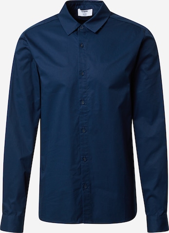 ABOUT YOU x Kevin Trapp Regular fit Button Up Shirt 'Jasper' in Blue: front