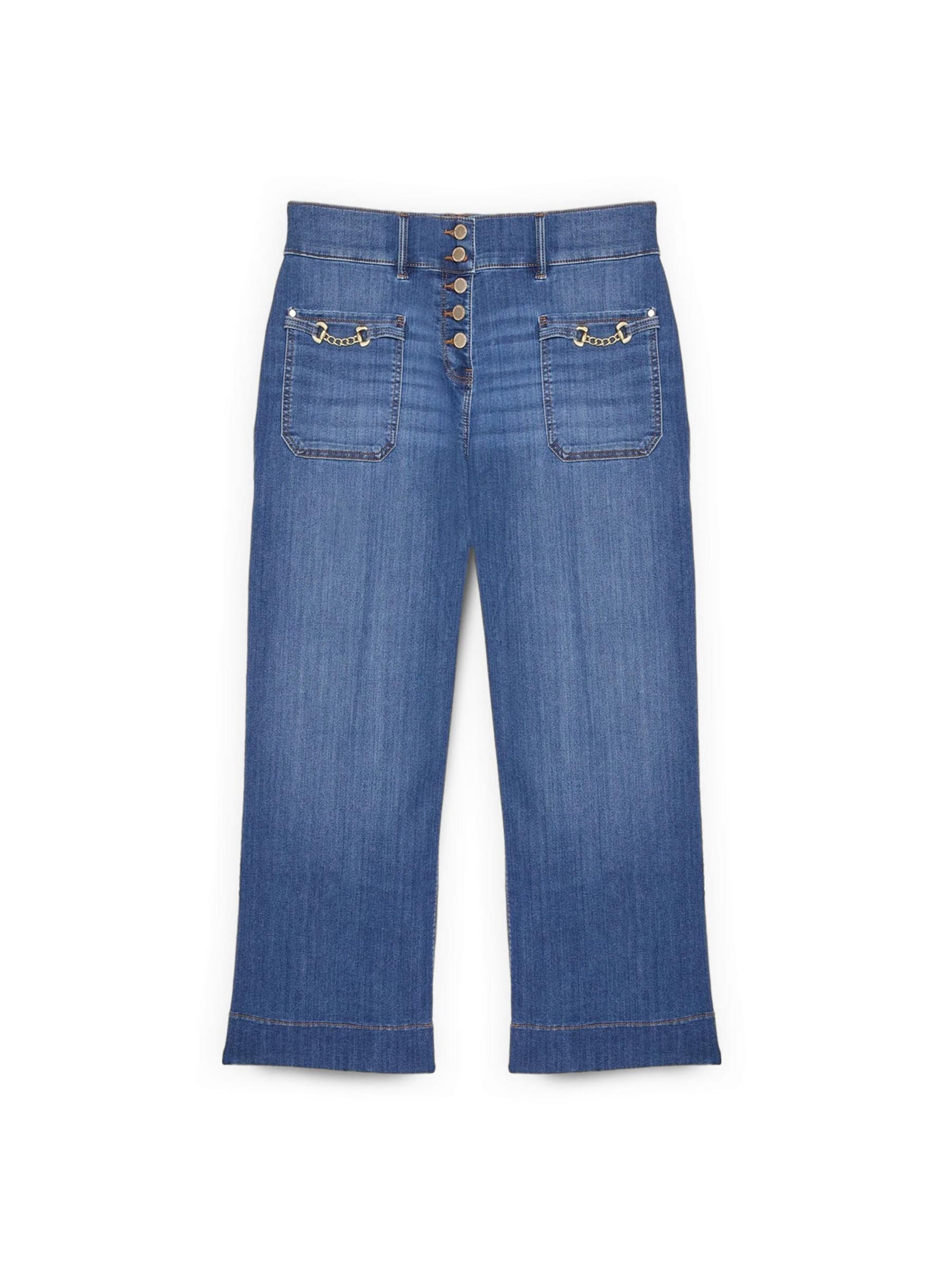 Effilé Jean Fiorella Rubino en bleu : devant