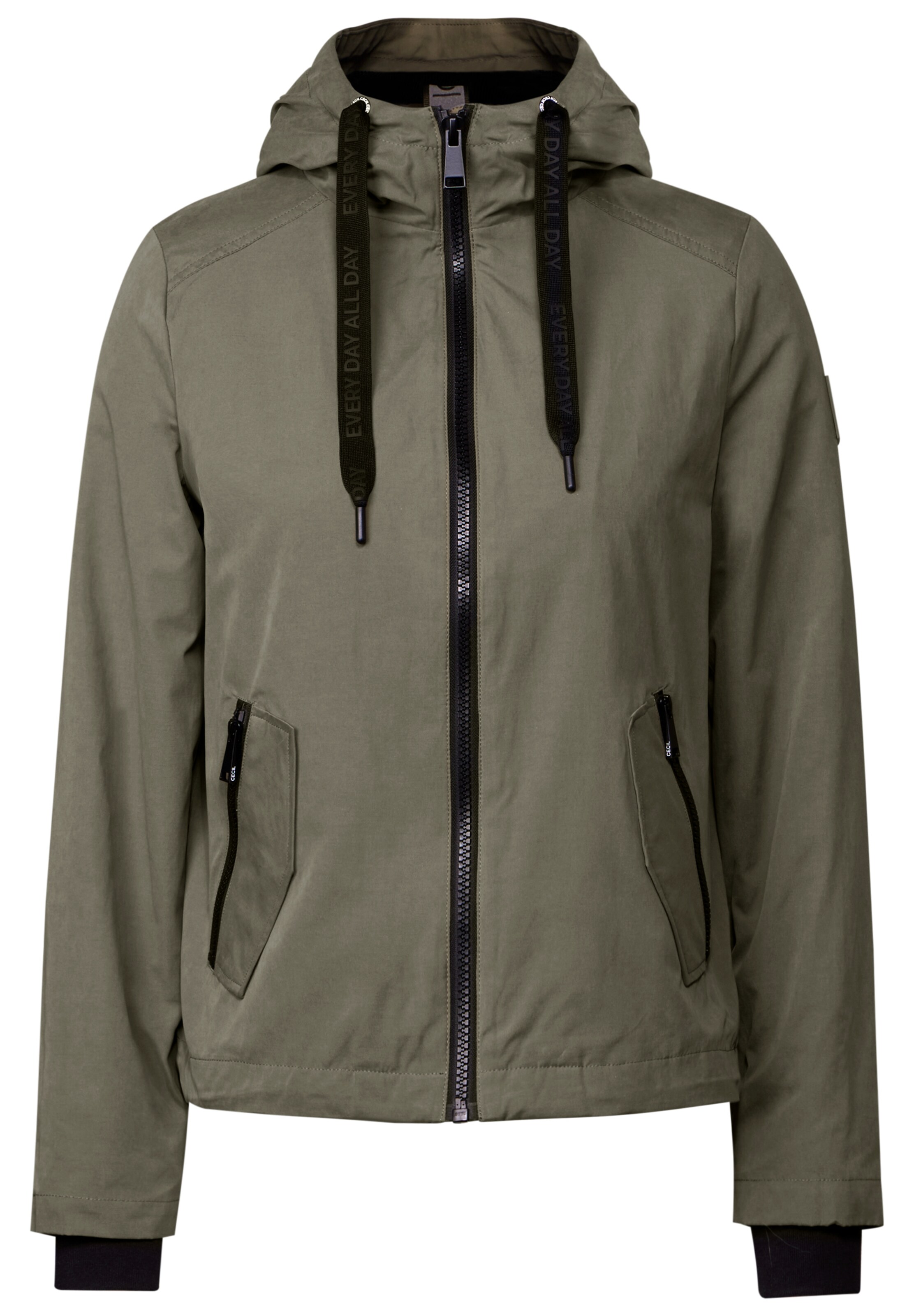 CECIL Between-Season Jacket in Green: front