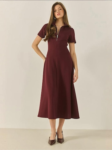 Bianco Lucci Jurk in Rood