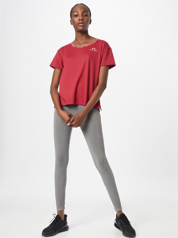 T-shirt fonctionnel UNDER ARMOUR en rouge