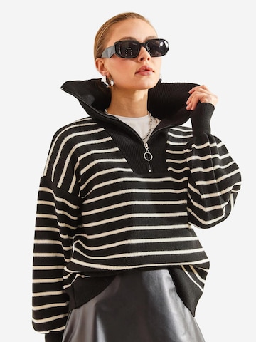 Bianco Lucci Kampsun 'Pullover', värv must
