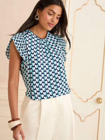 Haut love & roses en bleu : devant