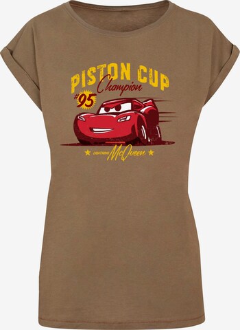 ABSOLUTE CULT T-Shirt 'Cars - Piston Cup Champion' in Grün: predná strana