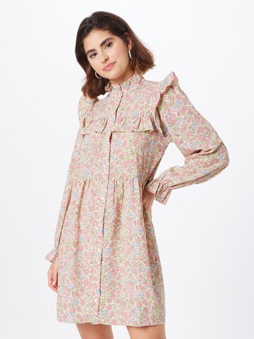 Monki Shirt Dress in Pink: front