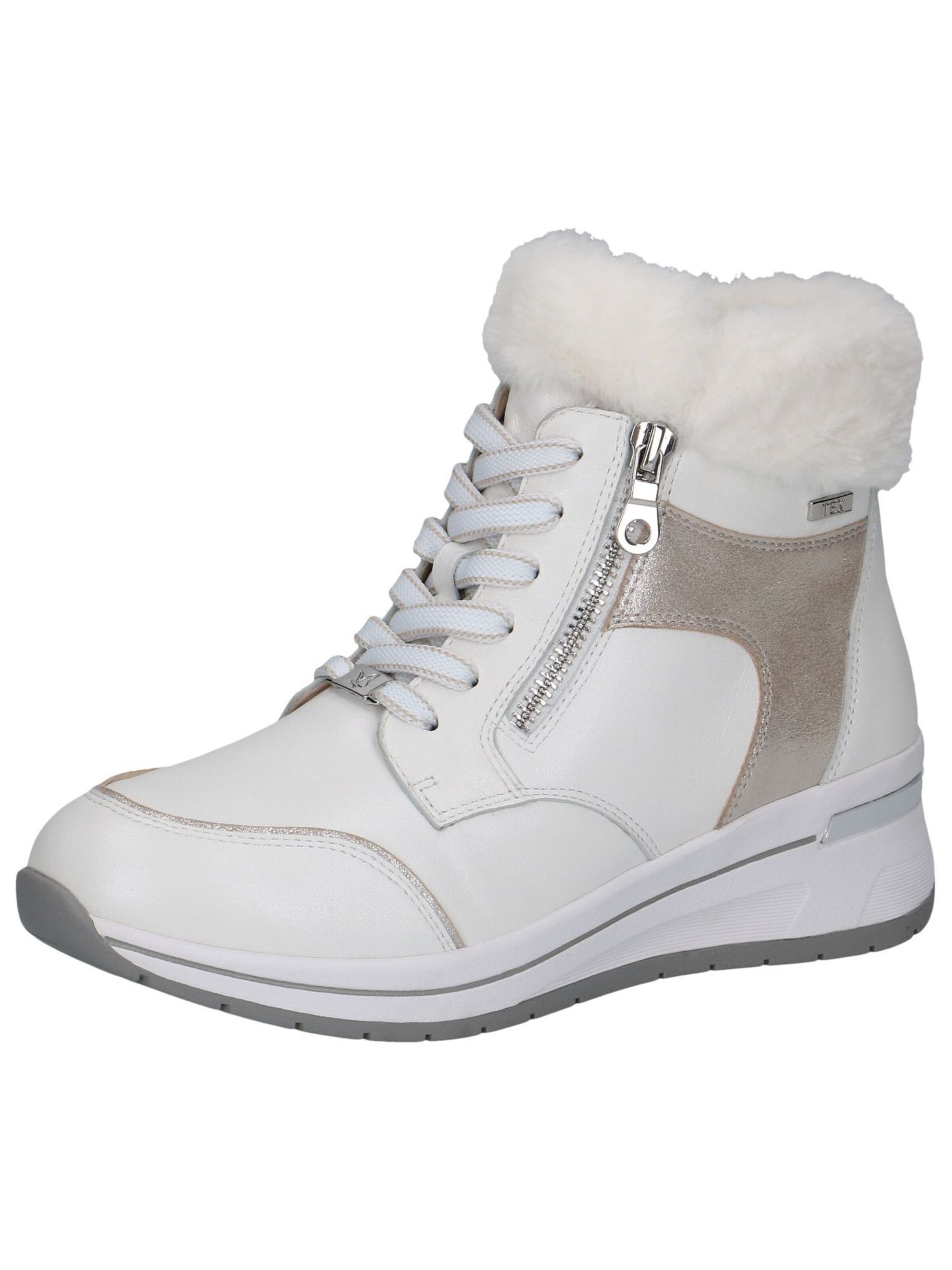 CAPRICE Stiefelette in Weiß: Vorderseite