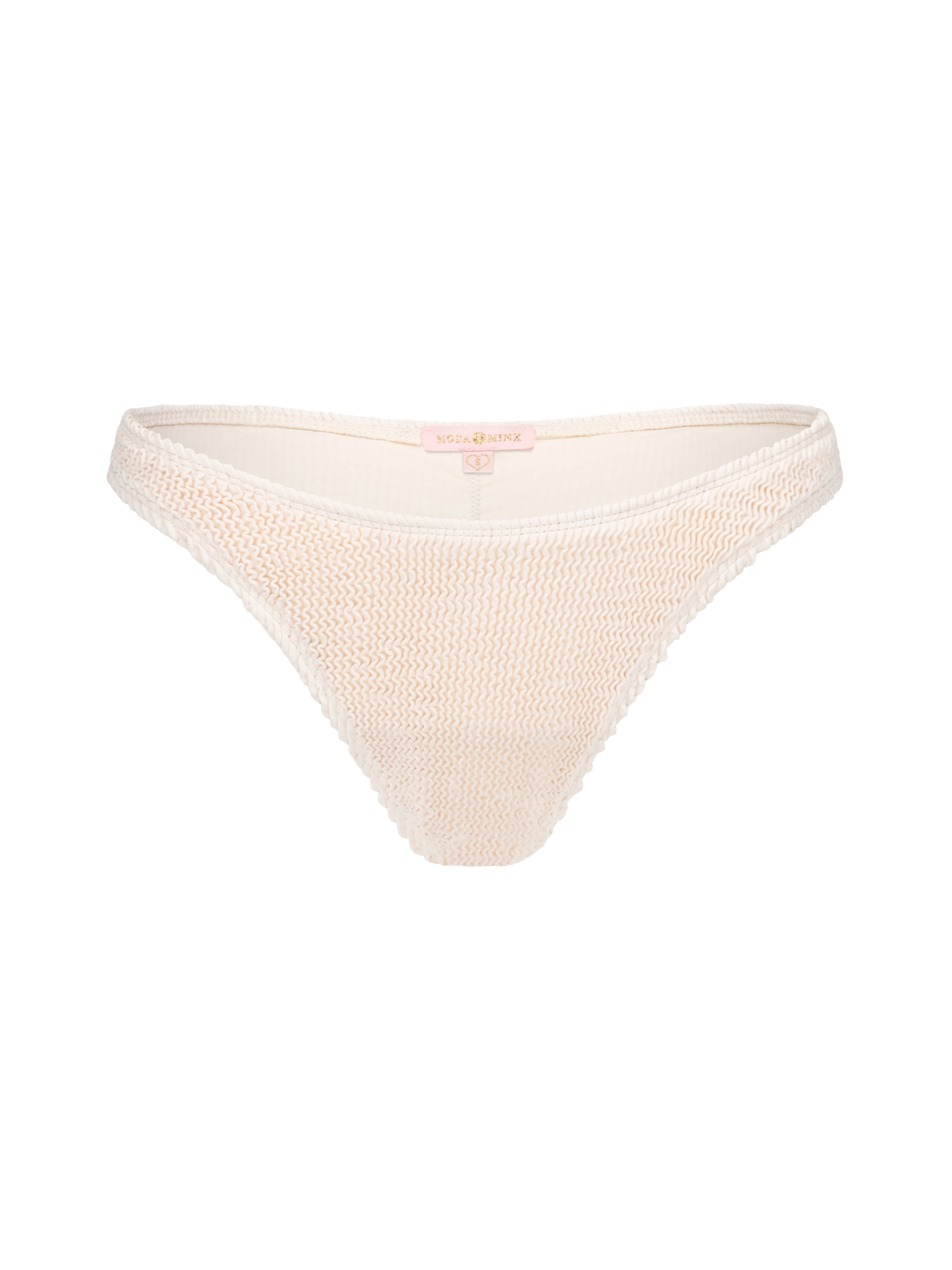 Moda Minx Bikinihose in Beige: Vorderseite