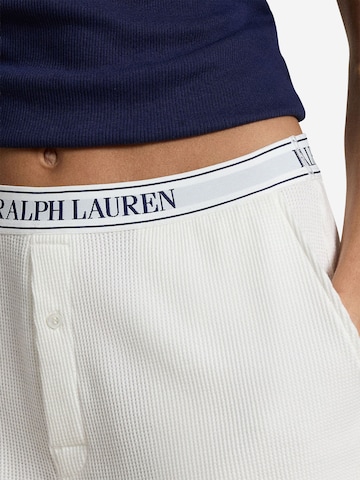 Pantalon de pyjama ' Boxer - Club Waffle ' Polo Ralph Lauren en blanc