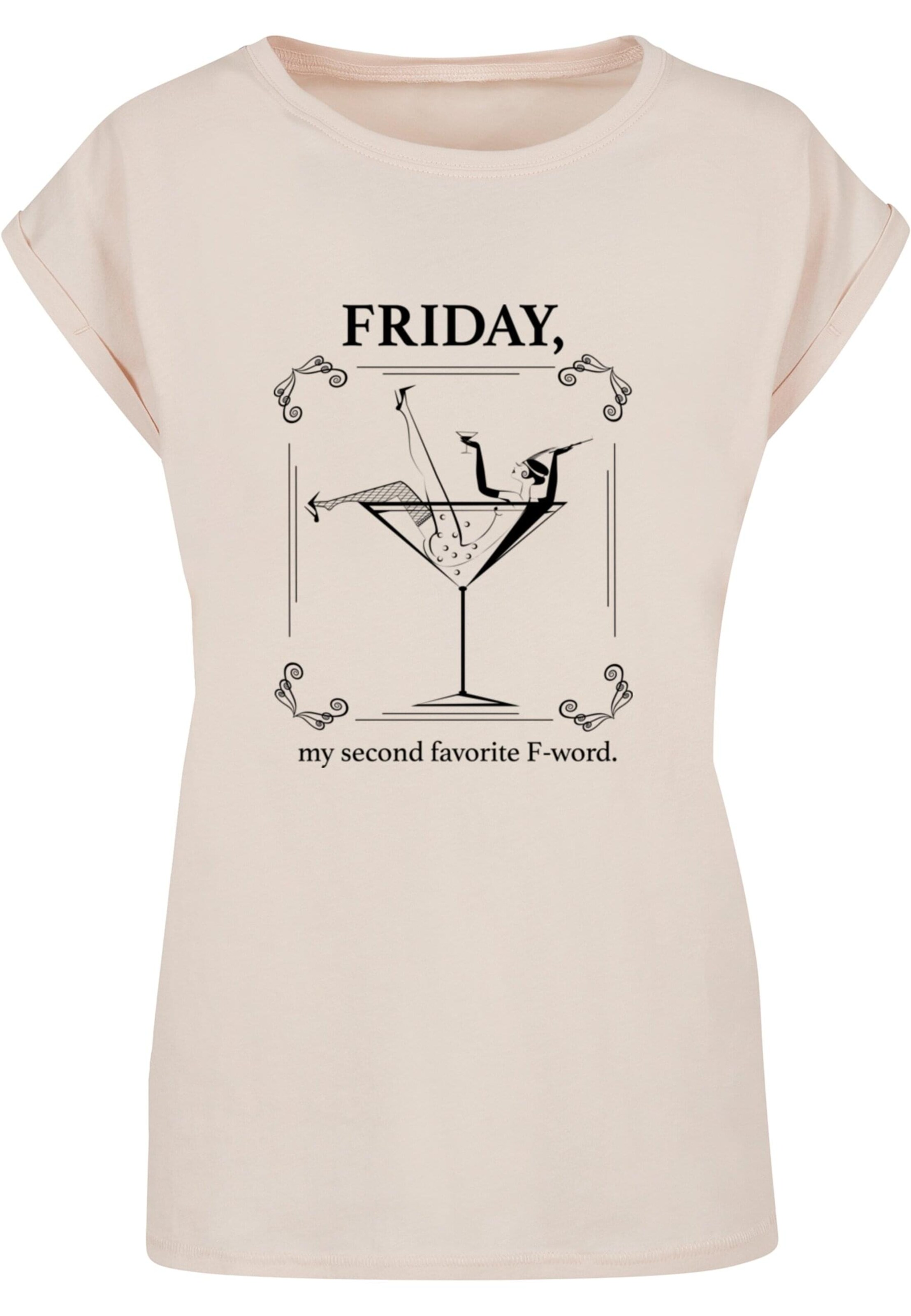 T-shirt 'F-Word' Mister Tee en beige : devant