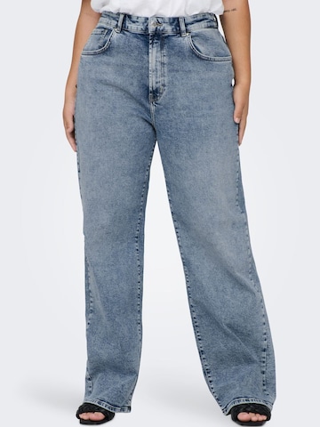 ONLY Carmakoma Regular Jeans in Blauw: voorkant