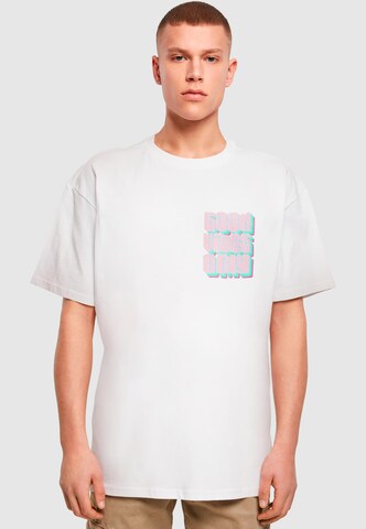 2Y Premium Shirt 'Good Vibes Only' in Weiß: Vorderseite