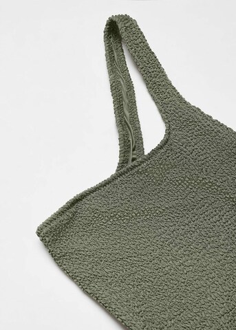 MANGO Bralette Swimsuit in Green