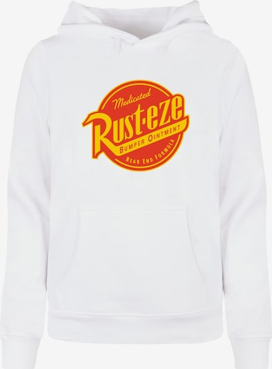 ABSOLUTE CULT Sweatshirt 'Cars - Rust-eze' in gelb / knallrot / weiß, Produktansicht