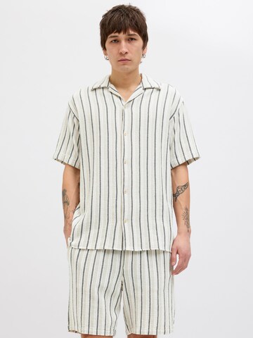 JACK & JONES Comfort Fit Hemd 'JORCoba' in Grün: Vorderseite