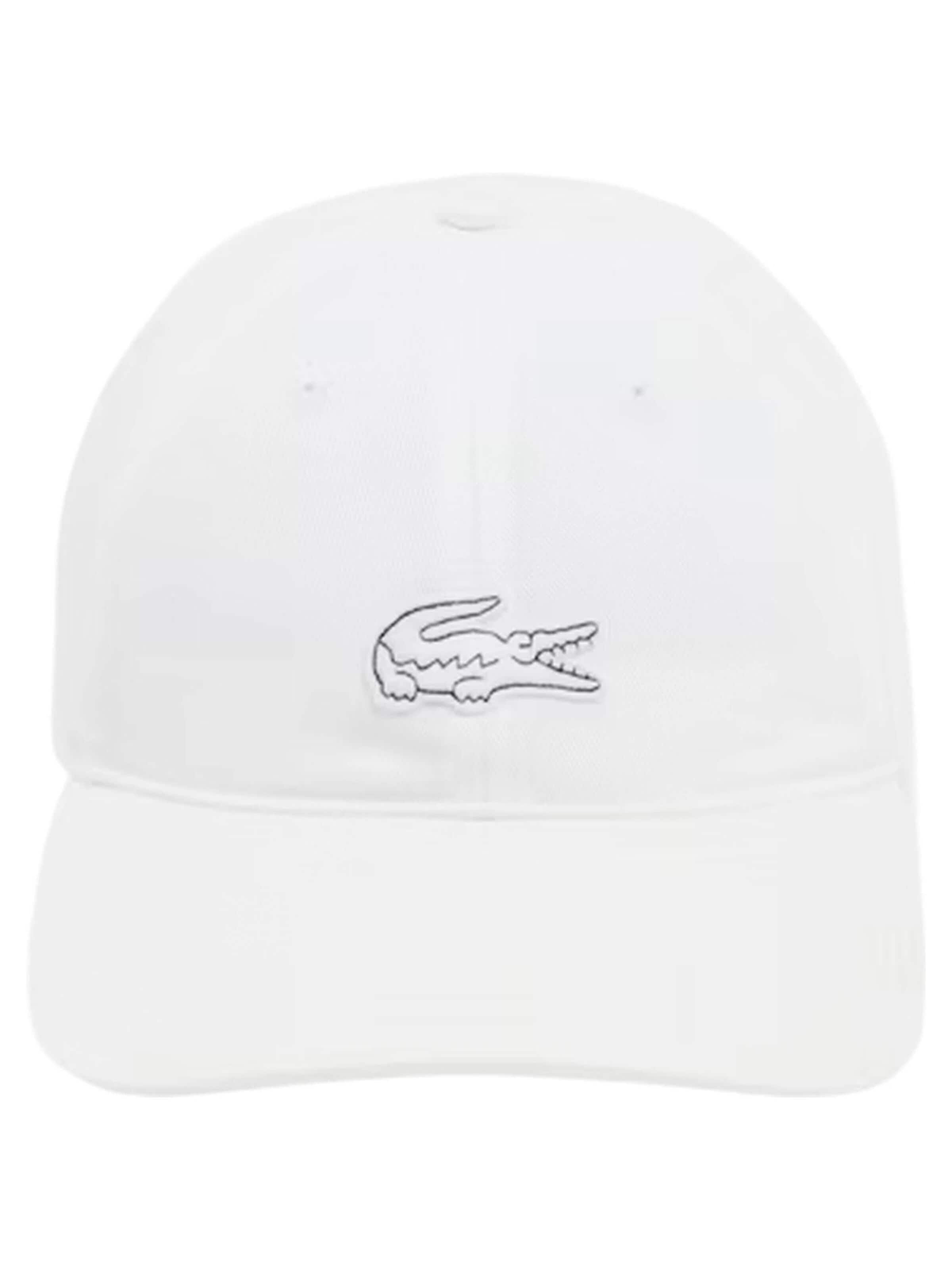 LACOSTEŠilterica 'Gorra lacoste blanca toned logo unstructured cap 6' - bijela boja: prednji dio