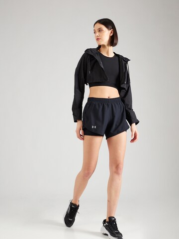 UNDER ARMOUR Regular Sportbroek 'Fly-By' in Zwart