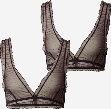 Triangle Soutien-gorge 'DOTTY' VERO MODA en noir : devant