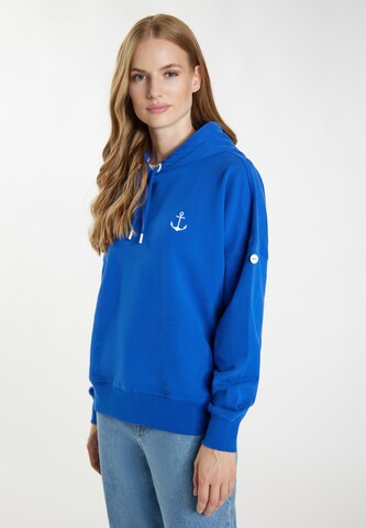 DreiMaster Maritim - Sweatshirt 'Eissegler' em azul: frente