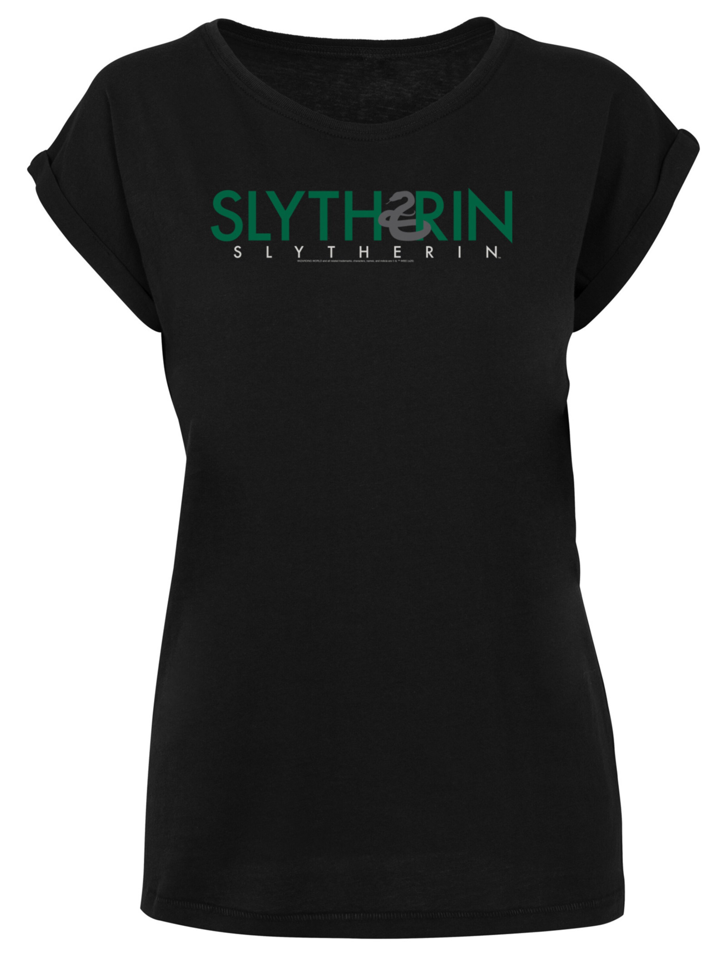 F4NT4STIC T-Shirt 'Harry Potter Slytherin' in Schwarz: Vorderseite