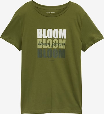 TOM TAILOR Футболка в Зеленый: спереди