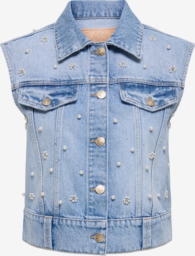 ONLY Liivi 'ONLONUR' värissä sininen denim / helmenvalkoinen, Tuotenäkymä