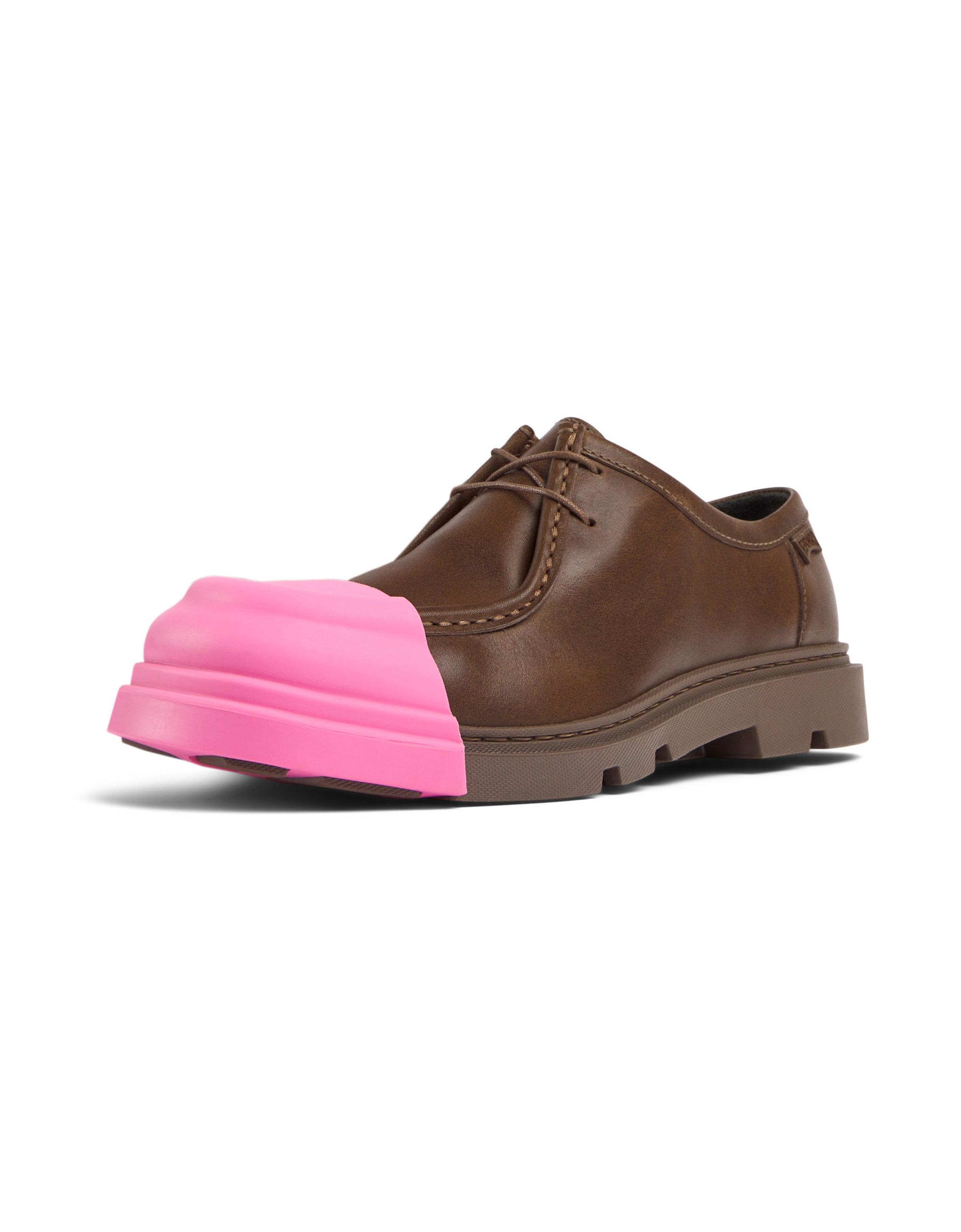 CAMPER Athletic lace-up shoe 'Junction' in Brown: front