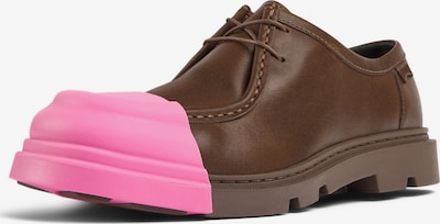 CAMPER Chaussure de sport à lacets 'Junction' en brun foncé / rose, Vue avec produit