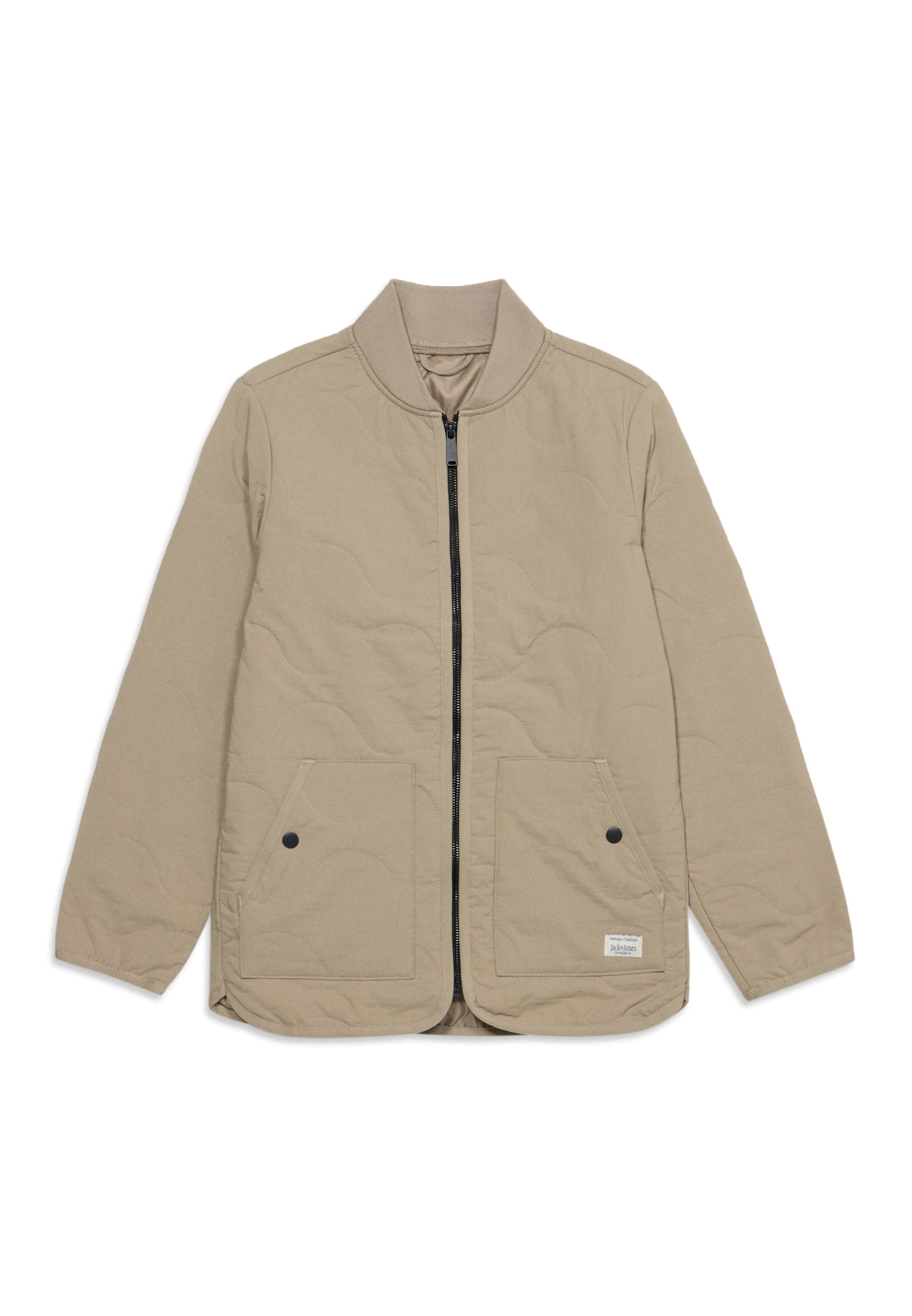 Jack & Jones Junior Between-Season Jacket 'JJAXEL' in Beige: front