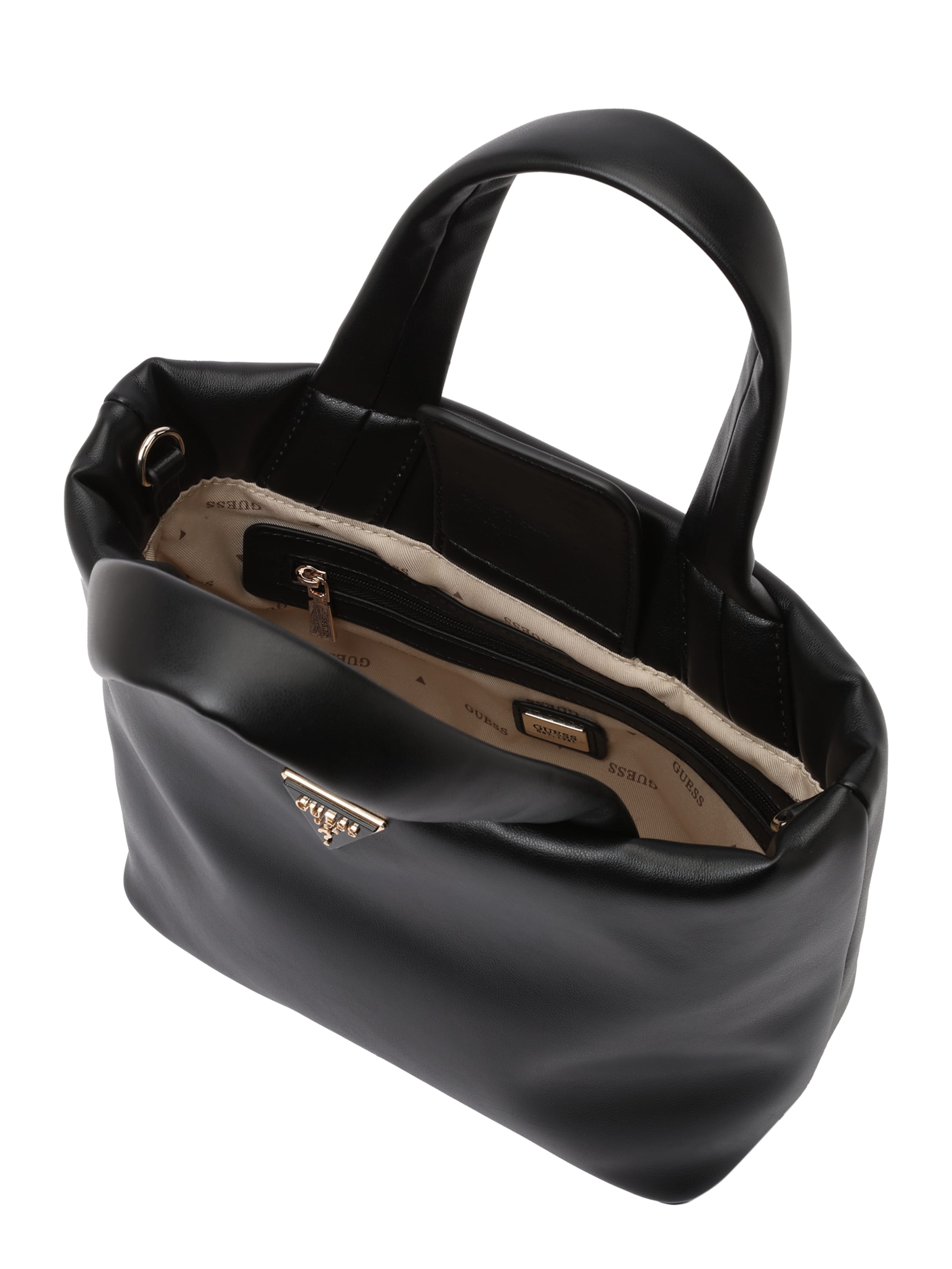 melns GUESS Rokassomiņa 'SUNETRA MINI TOTE'